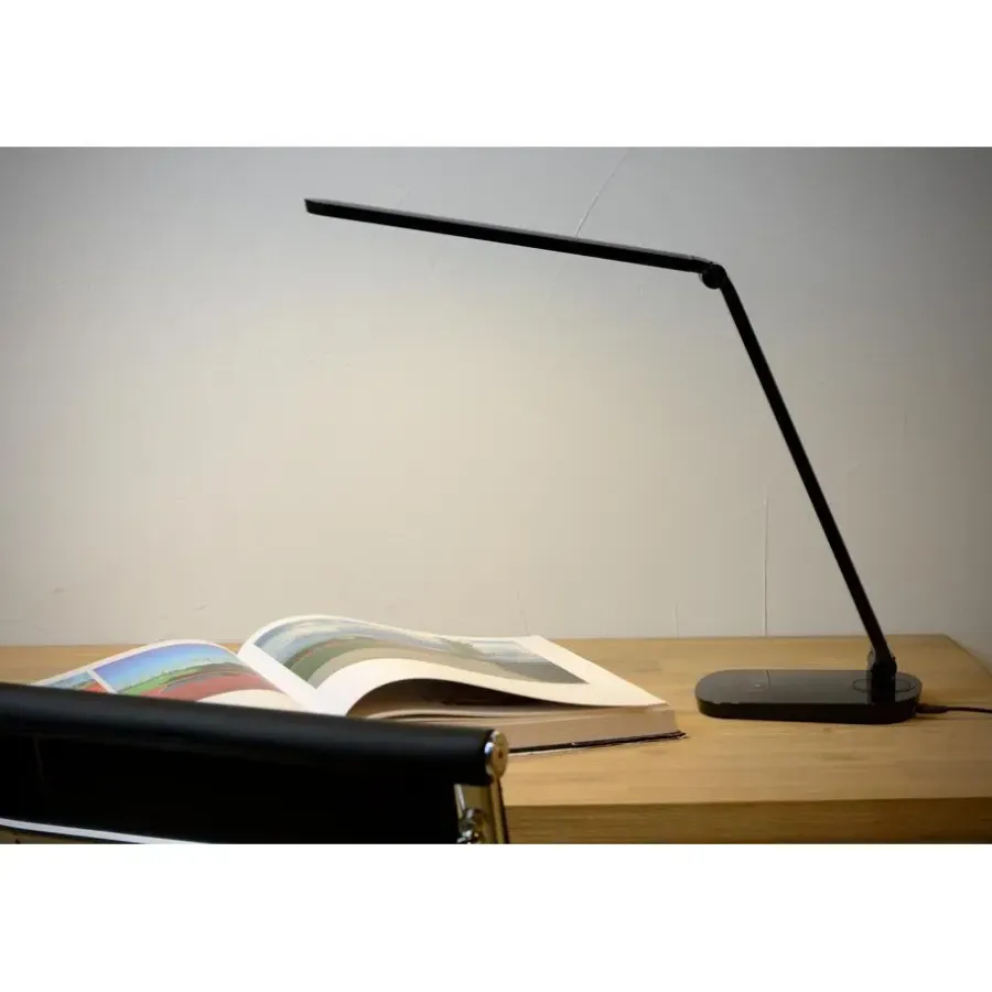 Bureaulampen|Bureaulampen-Lucide VARIO LED Bureaulamp - Zwart