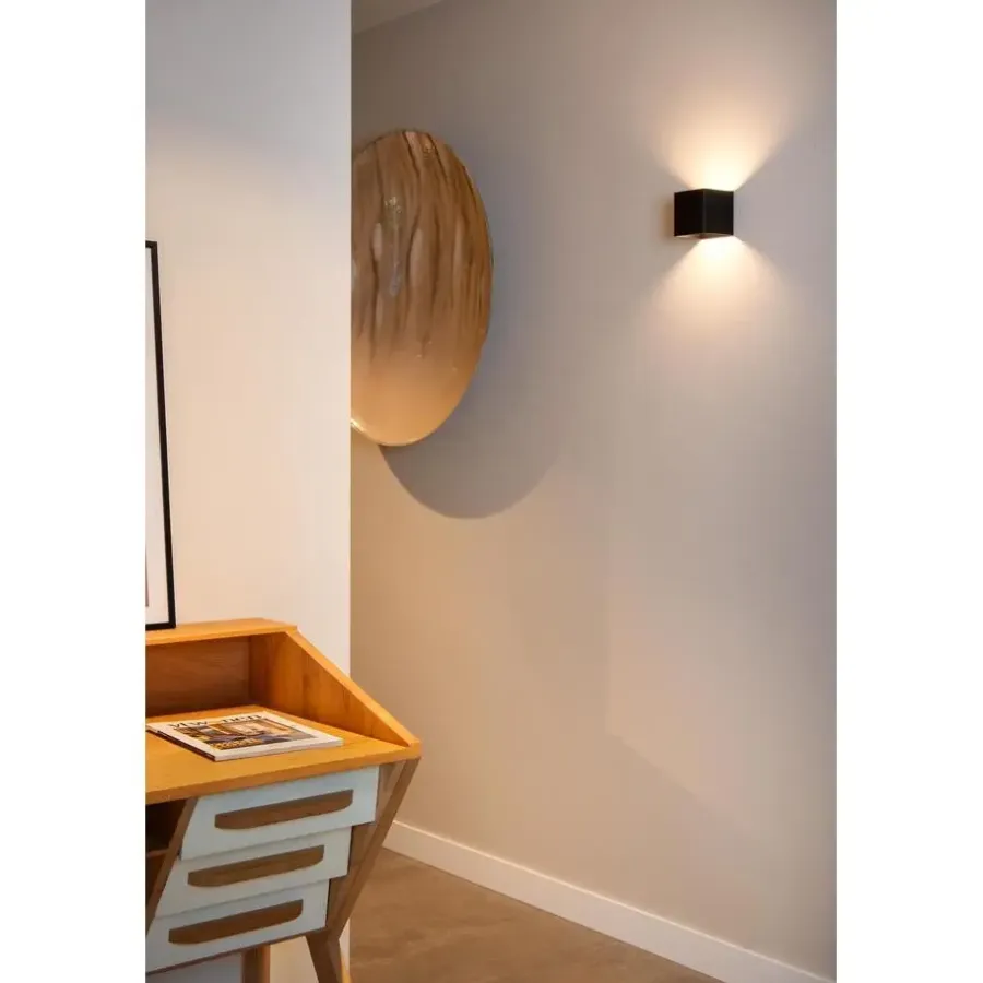 Wandlampen-Lucide VERTIGO Wandlamp - Zwart
