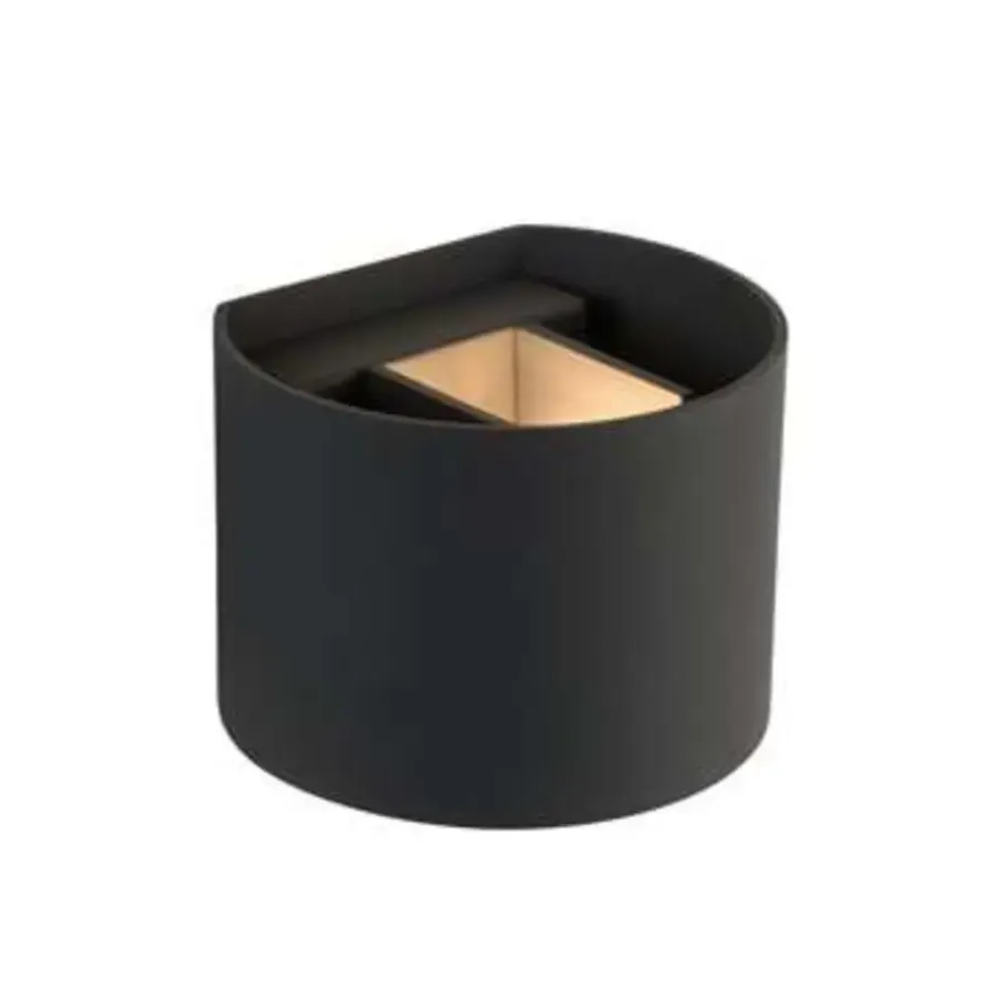 Wandlampen-Lucide wandlamp Xio 1 LED - grijs