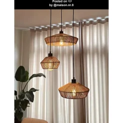Hanglampen-Lucide YUNKAI Hanglamp - Naturel