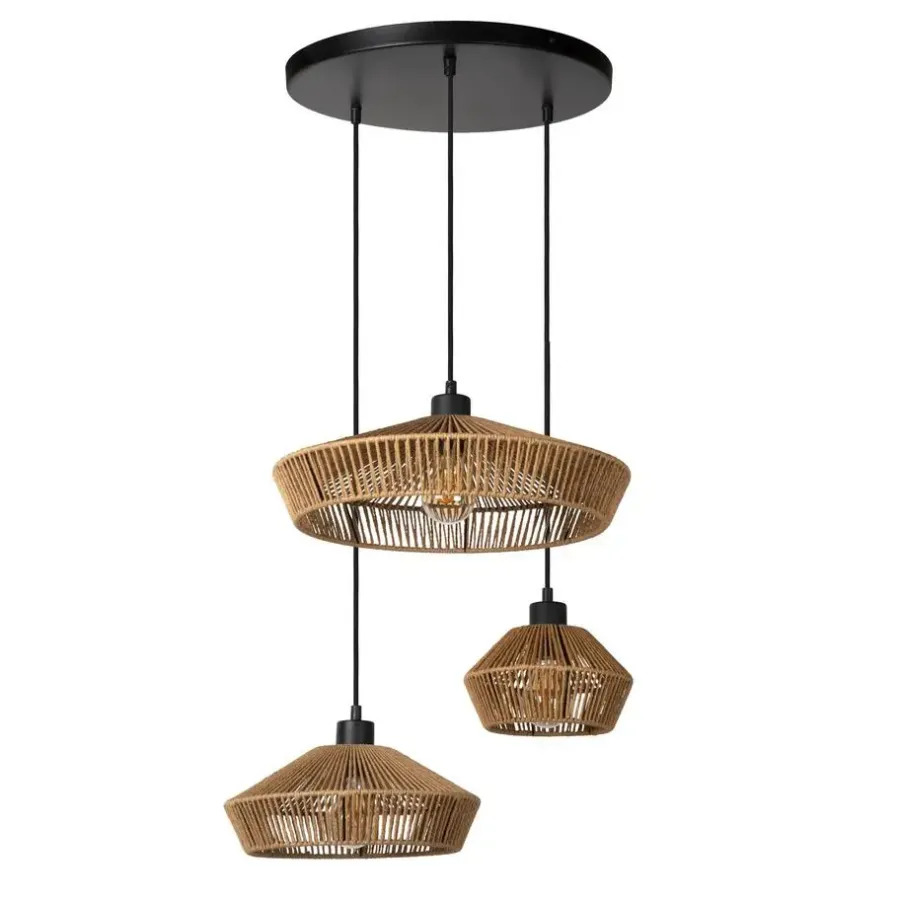 Hanglampen-Lucide YUNKAI Hanglamp - Naturel