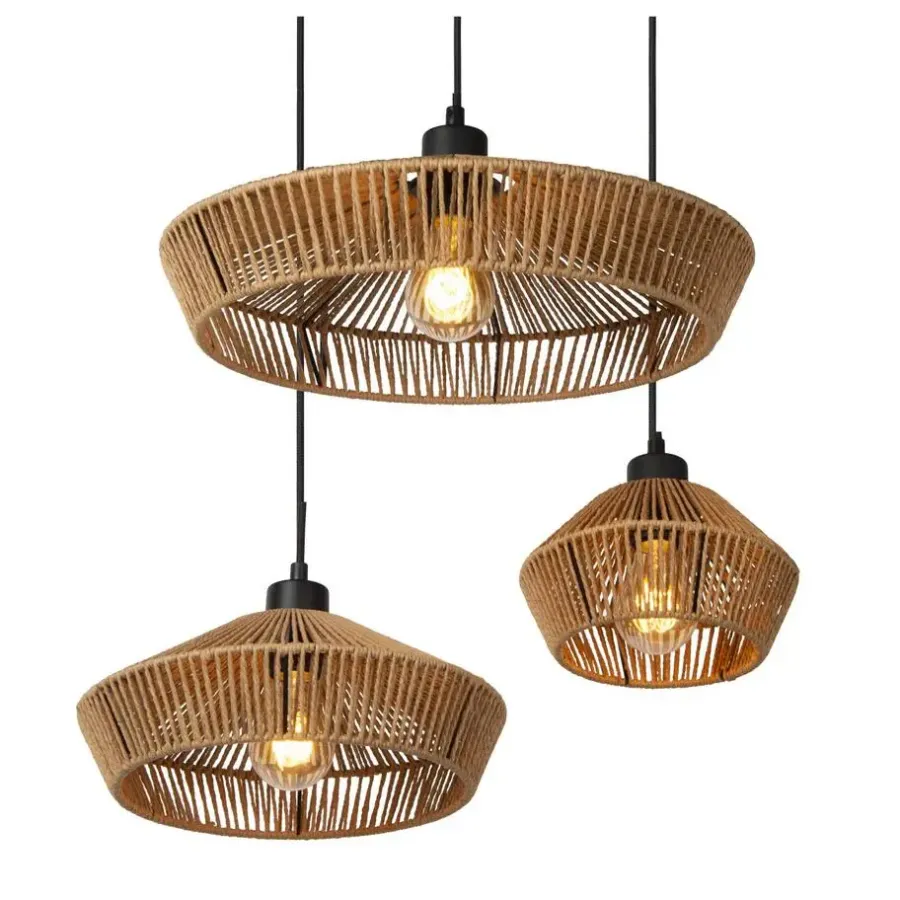 Hanglampen-Lucide YUNKAI Hanglamp - Naturel