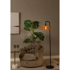 Staande Lampen-Lucide YUNKAI Vloerlamp - Naturel