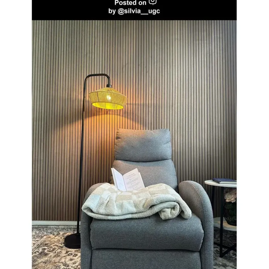 Staande Lampen-Lucide YUNKAI Vloerlamp - Naturel