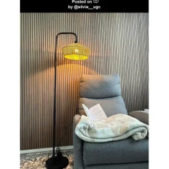 Staande Lampen-Lucide YUNKAI Vloerlamp - Naturel