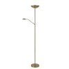 Staande Lampen-Lucide ZENITH Leeslamp - Mat Goud / Messing