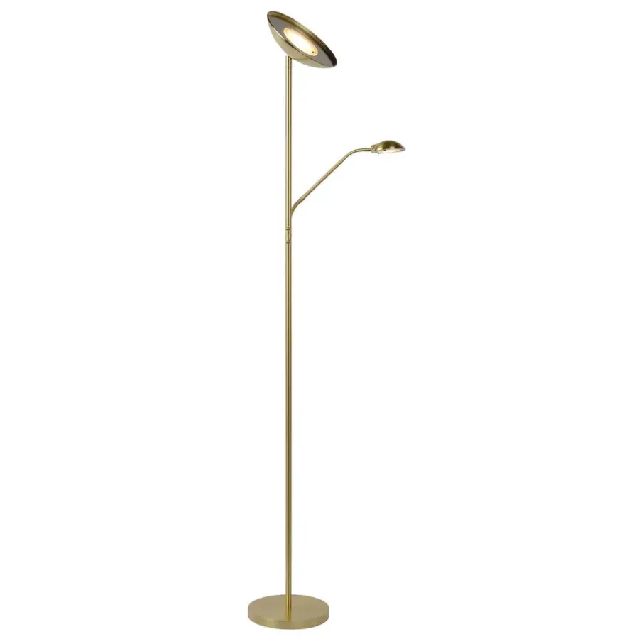 Staande Lampen-Lucide ZENITH Leeslamp - Mat Goud / Messing