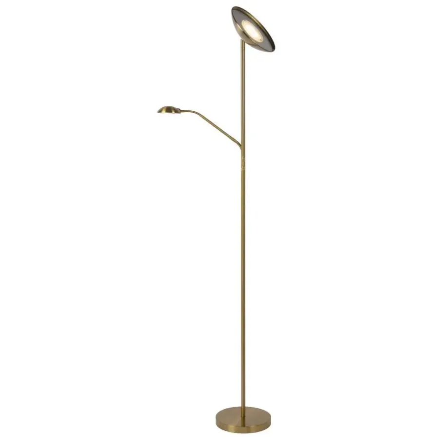 Staande Lampen-Lucide ZENITH Leeslamp - Mat Goud / Messing