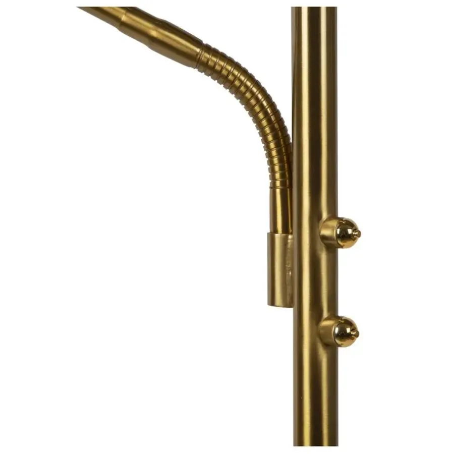Staande Lampen-Lucide ZENITH Leeslamp - Mat Goud / Messing