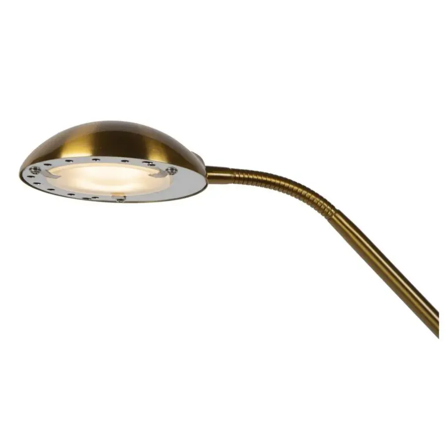 Staande Lampen-Lucide ZENITH Leeslamp - Mat Goud / Messing