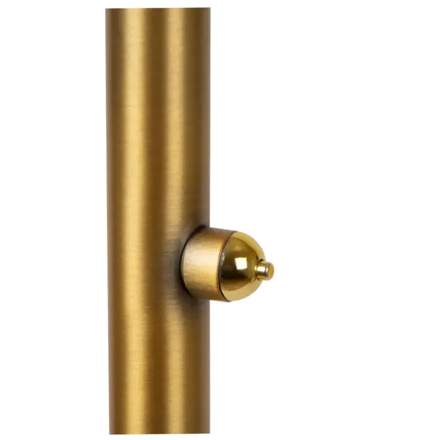 Staande Lampen-Lucide ZENITH Vloerlamp - Mat Goud / Messing