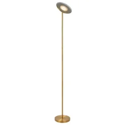 Staande Lampen-Lucide ZENITH Vloerlamp - Mat Goud / Messing