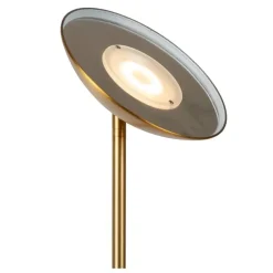 Staande Lampen-Lucide ZENITH Vloerlamp - Mat Goud / Messing