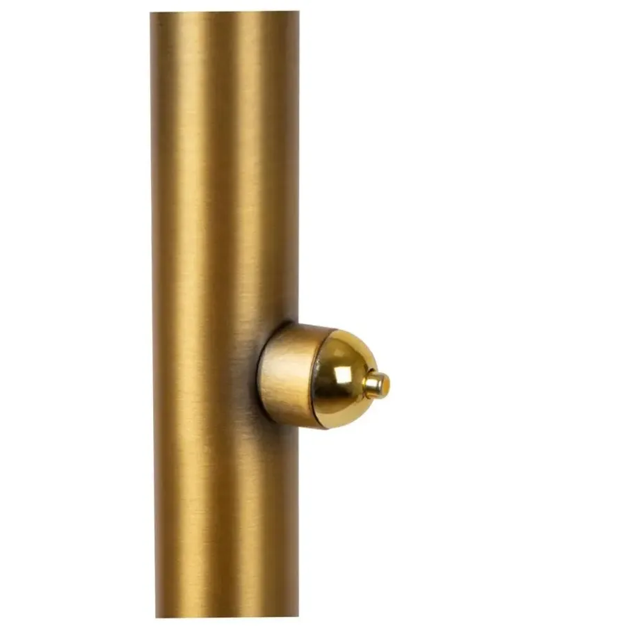 Staande Lampen-Lucide ZENITH Vloerlamp - Mat Goud / Messing