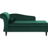 Loveseats-Beliani LUIRO - Chaise longue - Groen - Linkerzijde - Fluweel