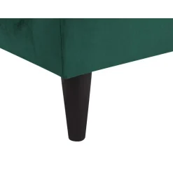 Loveseats-Beliani LUIRO - Chaise longue - Groen - Rechterzijde - Fluweel