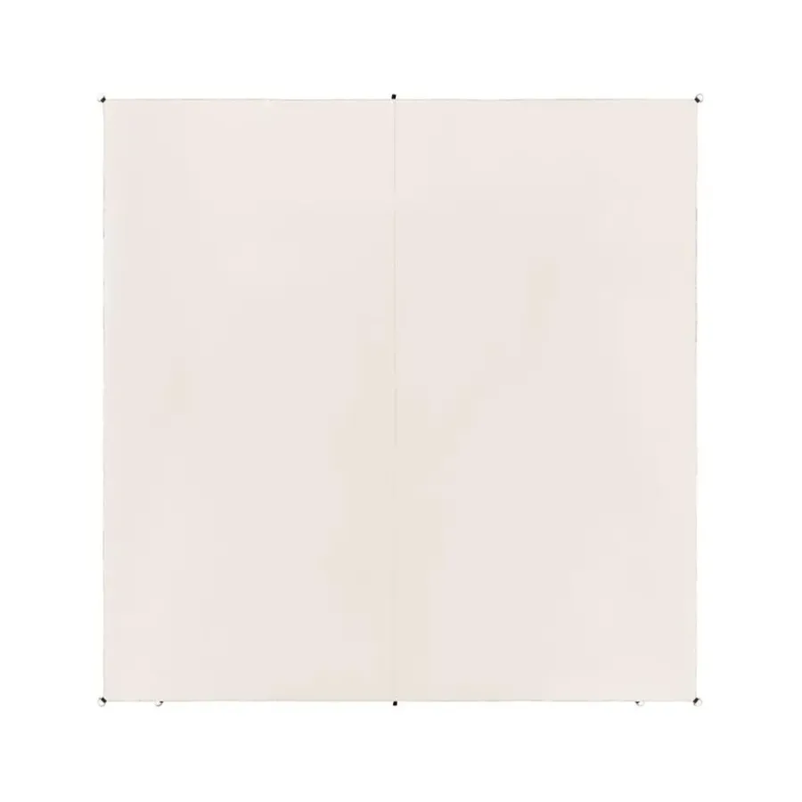 Schaduwdoeken-Beliani LUKKA - Schaduwdoek - Gebroken wit - 300 cm - Polyester