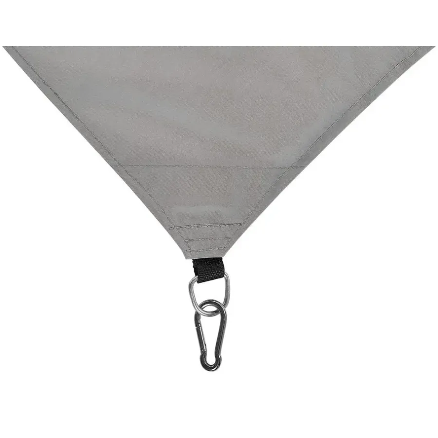 Beliani LUKKA - Schaduwdoek - Grijs 300 cm - Polyester