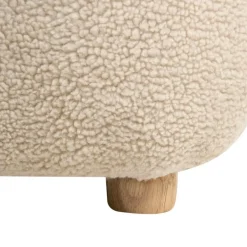 Fauteuils-Leen Bakker LULEA - Kinderstoel - Lichtbeige - Bouclé