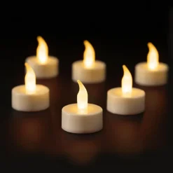 Lumineo LED waxinelichtjes - 6x stuks - wit