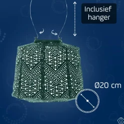 Lichtsnoeren-Lumiz Lampionnen op zonne energie - Tuinverlichting - Wenen Set - 3 stuks