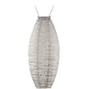 Lumiz Solar Lampion Folia Long Oval - 20 cm - Licht Taupe