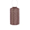Lichtsnoeren-Lumiz Solar Lampion Folia Cylinder - 18 cm - Plum