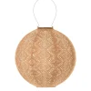 Lichtsnoeren-Lumiz Solar Lampion Lace Rond - 30 cm - Abrikoos