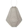 Lichtsnoeren-Lumiz Solar Lampion Marrakesh Can - 30 cm - Licht Taupe