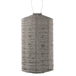 Lumiz Solar Lampion Mosaic Cylinder - 28 cm - Taupe