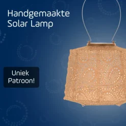 Lumiz Solar Lampion Paisley Lamp - 20 cm - Abrikoos