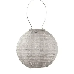 Buitenverlichting-Lumiz Solar Lampion Spectare Rond - 20 cm - Licht Taupe