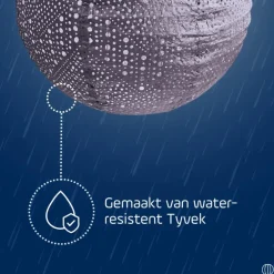 Lichtsnoeren-Lumiz Solar Lampion Verso Rond - 40 cm - Paars