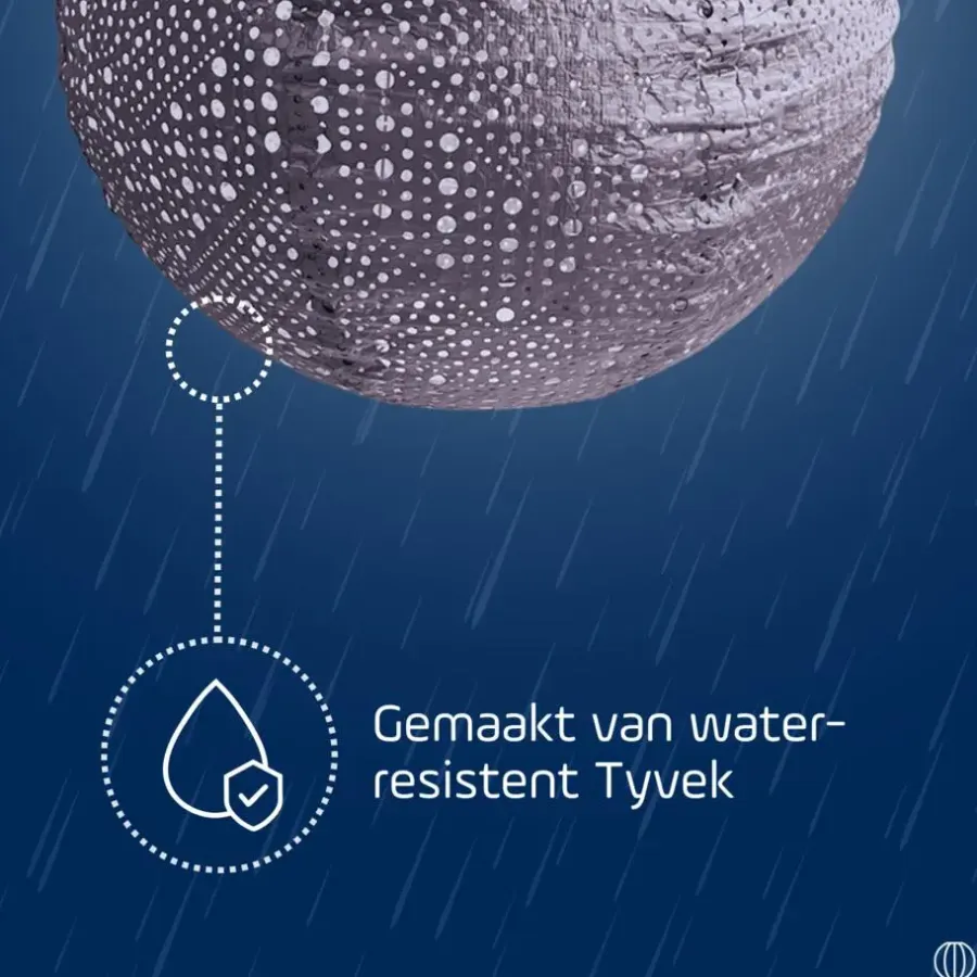 Lichtsnoeren-Lumiz Solar Lampion Verso Rond - 40 cm - Paars