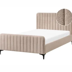 Leen Bakker LUNAN - Tweepersoonsbed - Beige - 120 x 200 cm - Bouclé