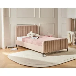 Leen Bakker LUNAN - Tweepersoonsbed - Beige - 120 x 200 cm - Bouclé