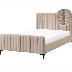 Leen Bakker LUNAN - Tweepersoonsbed - Beige - 120 x 200 cm - Bouclé