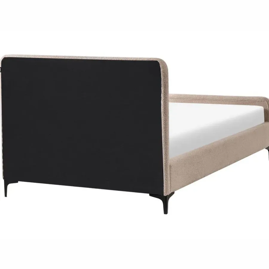 Leen Bakker LUNAN - Tweepersoonsbed - Beige - 120 x 200 cm - Bouclé