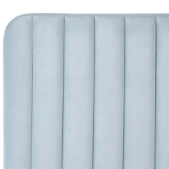 Twijfelaars-Leen Bakker LUNAN - Tweepersoonsbed - Lichtblauw - 120 x 200 cm - Fluweel