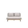 Loungebanken-Garden Impressions Lunar tweezitsbank - acaciahout met white wash - taupe - grey sand