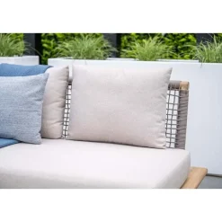 Loungebanken-Garden Impressions Lunar tweezitsbank - acaciahout met white wash - taupe - grey sand