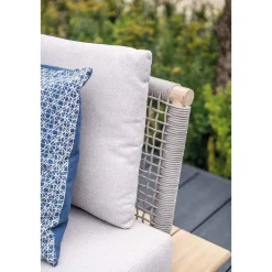 Loungebanken-Garden Impressions Lunar tweezitsbank - acaciahout met white wash - taupe - grey sand