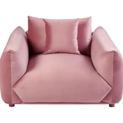 Fauteuils-Beliani LUVOS - Fauteuil - Roze - Fluweel