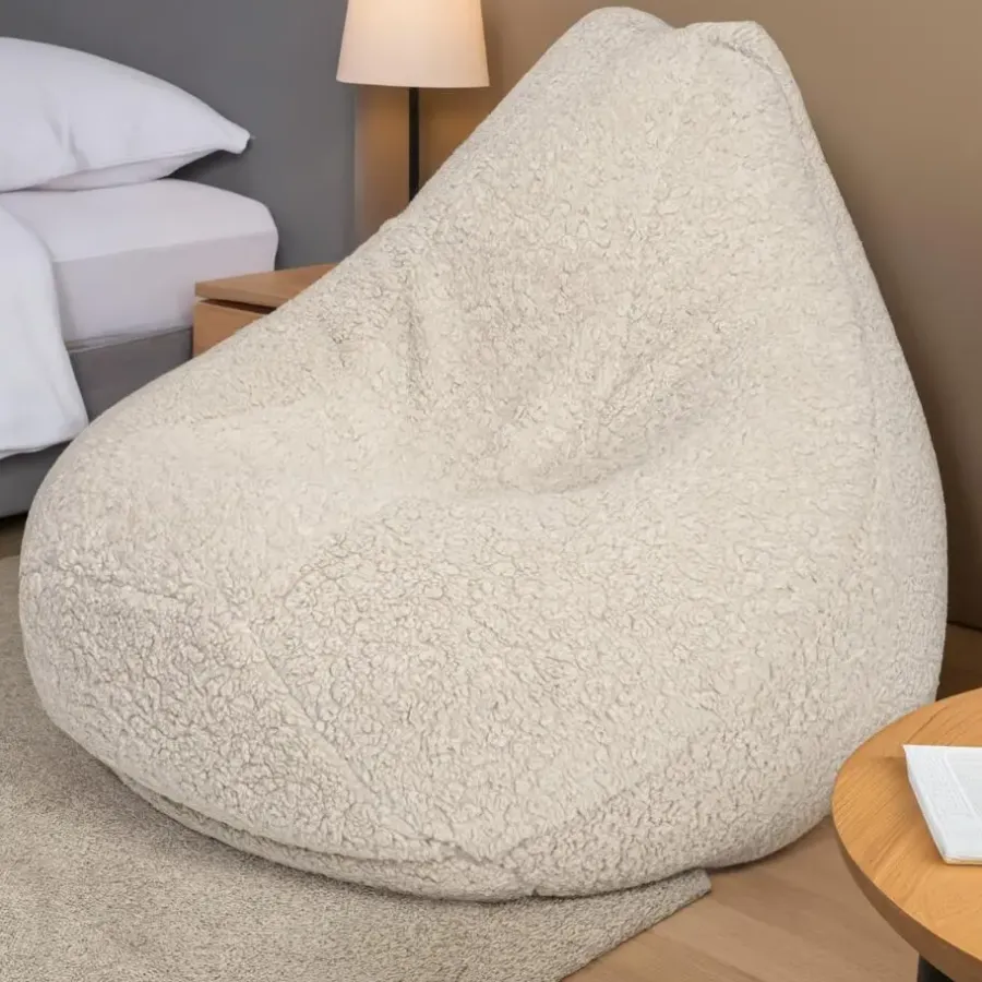 Bobbel Home Luxe Teddy Zitzakstoel van BobbelHome – Comfortabel voor in huis