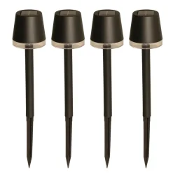 Luxform - 4x Solar Tuinlamp - Cala d'Or - Set van 4 stuks