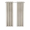 LW Collection Gordijnen Beige 245x290cm Velvet Kant en klaar 1 stuk