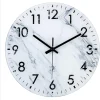 LW Collection Keukenklok Abel wit marmer 30cm