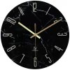 Klokken-LW Collection Keukenklok Cooper zwart marmer 30cm
