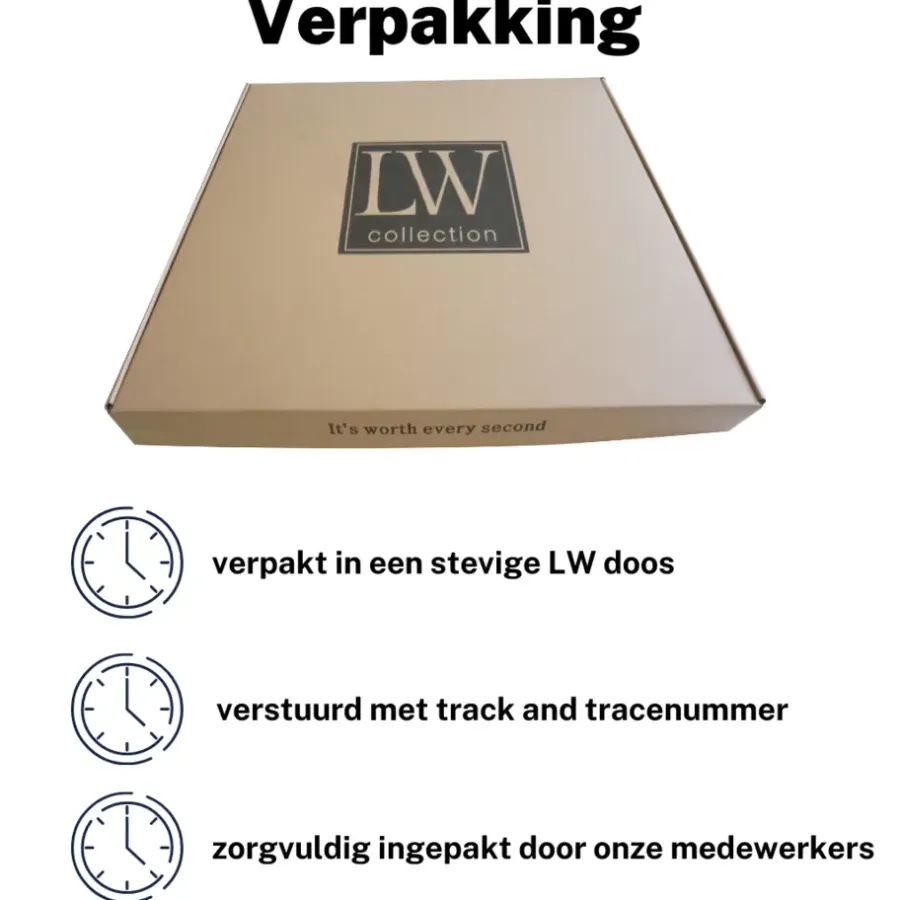 Klokken-LW Collection Wandklok Olivier zilver 40cm