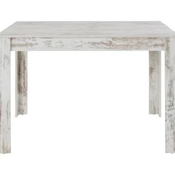Rechthoekige Eettafels-Loft24 Lynn - Eettafel 120x90 cm 6 personen in antiek wit MDF